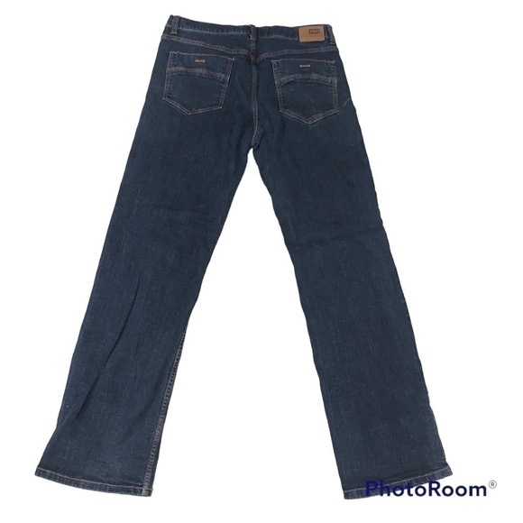 RSQ Dark Wash Relaxed Fit Men’s Jeans size 32x32 FLAW - Picture 2 of 6